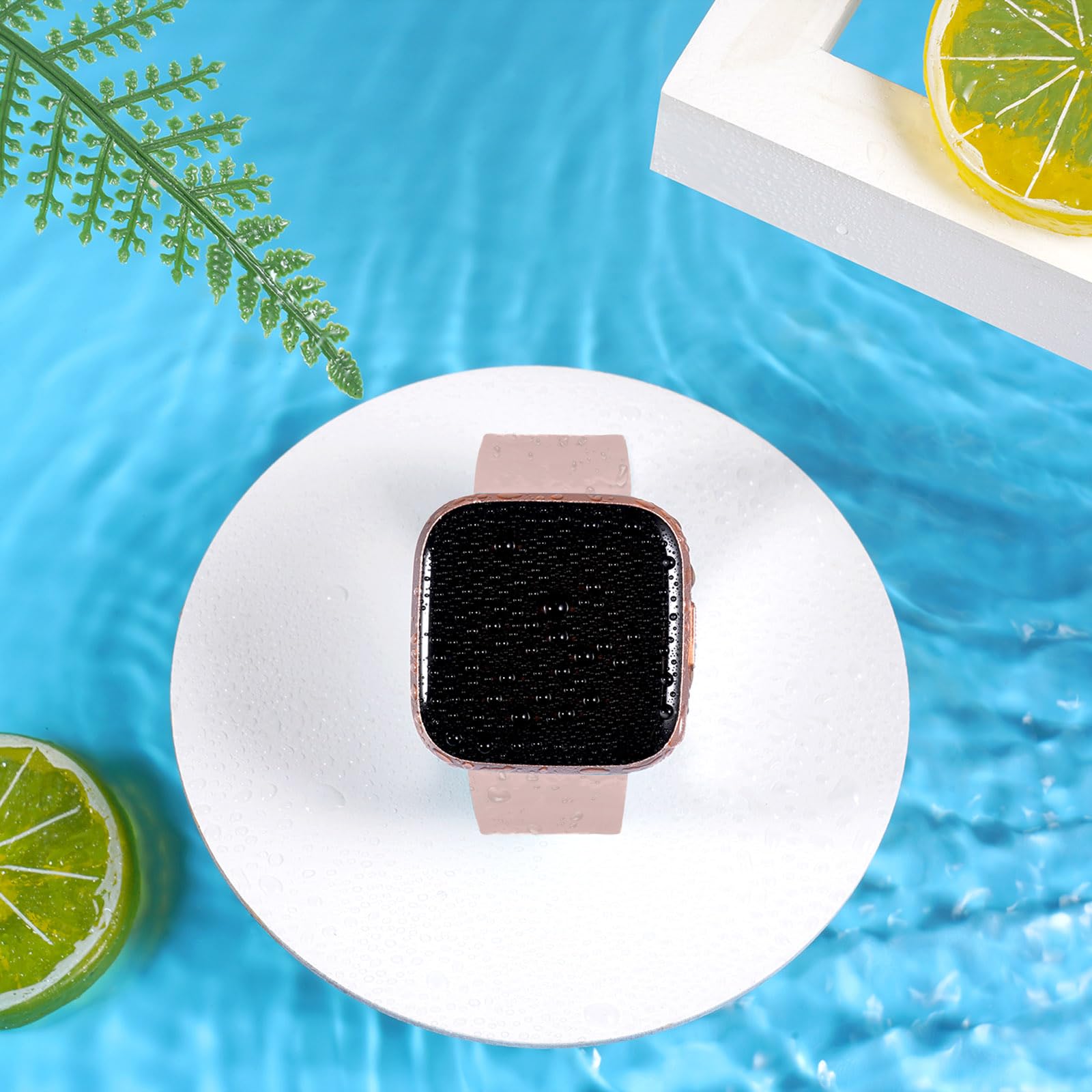 Oielai Cinturino per Fitbit Versa 2/Versa/Versa Lite - Sostituzione in Silicone Sport Classico Compatibile per Donne e Uomini