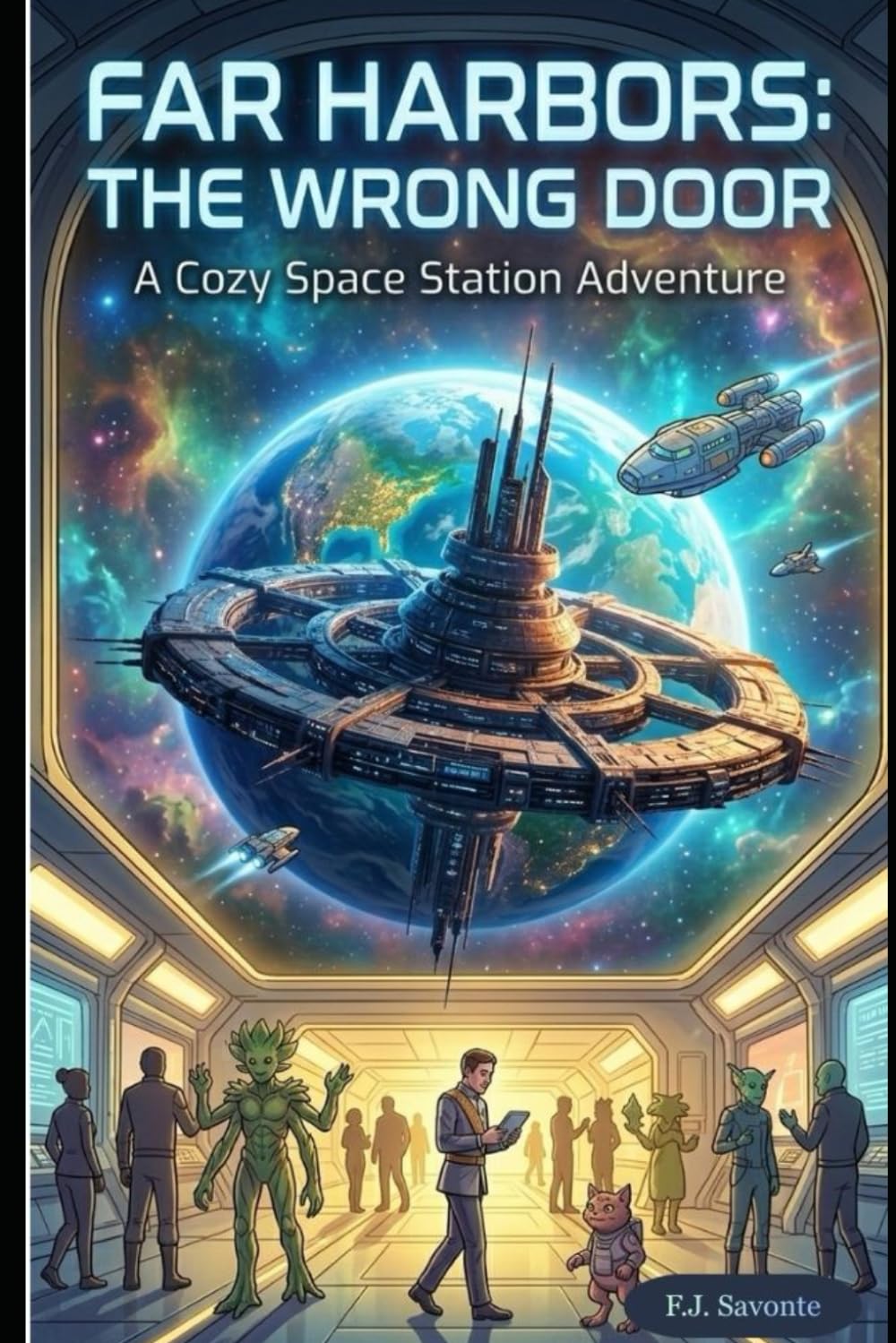 Far Harbors: The Wrong Door: A Character-Driven Space Station Adventure About Alien Cultures, Interstellar Diplomacy, and Unexpected Partnerships — A Cozy Science Fiction Mystery