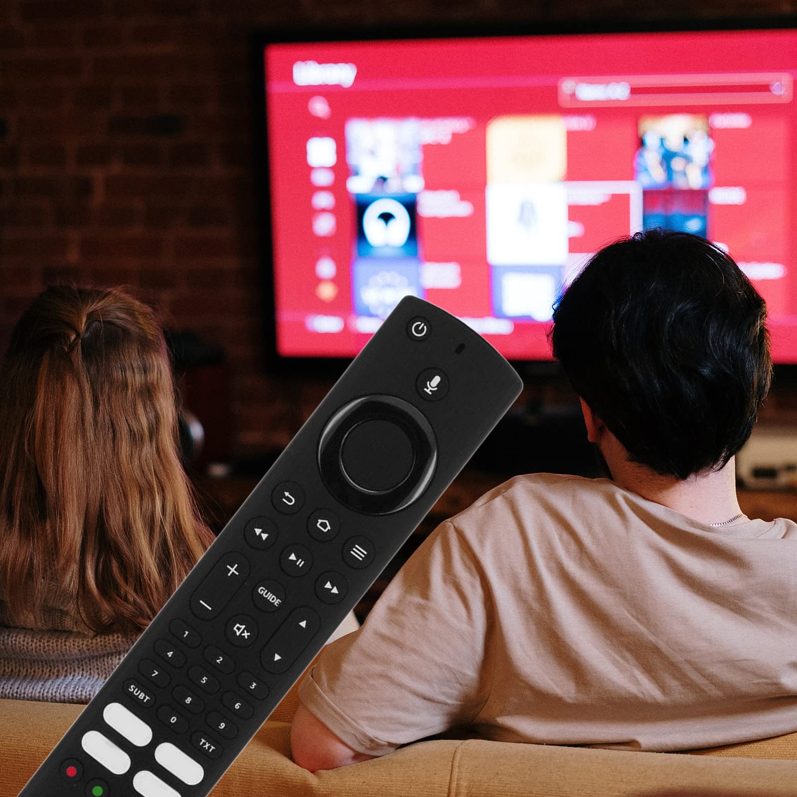 Telecomando di ricambio per JVCAlexaFire RM-C3255 LT-32CF600 LT-40CF700, telecomando di ricambio per Smart TV, casa, adulti, adolescenti, unisex, uomini e donne