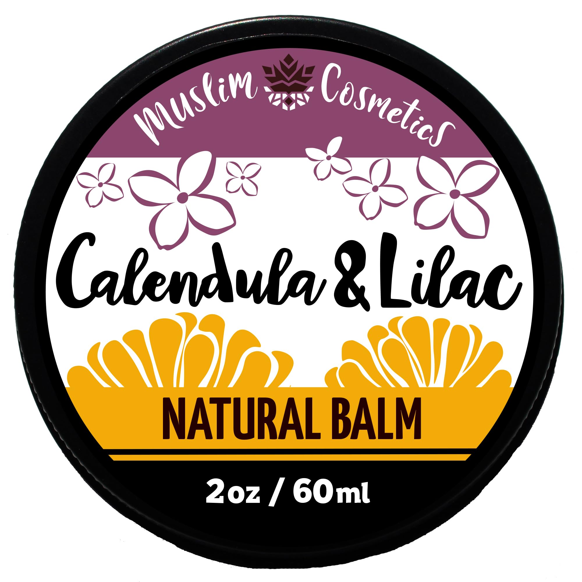 Calendula & LILAC balm | 100% True Lilac Fragrance | Daily hand cream | Egyptian Calendula || Made in Canada - Muslim Cosmetics - Calendula & Lilac 2oz