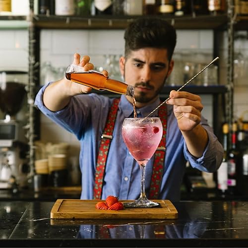 Miniatura 5 de Cedilis Paquete de 50 botellas pequeñas de licor, botellas de plástico reutilizables de 5 onzas con tapa de aluminio negro y 2 embudos, botellas de