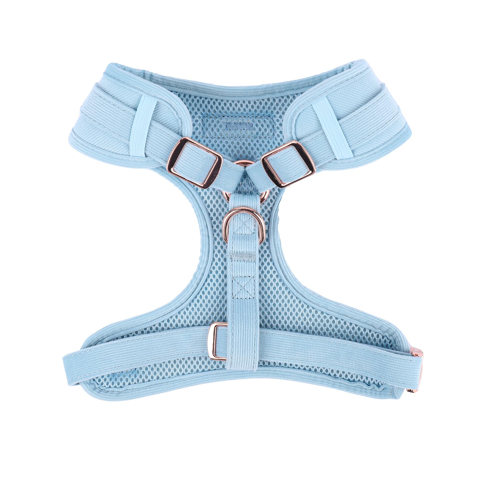 Luxury Corduroy Dog Harness Set, Blue, Small - Image 4