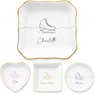 Personalized Ice Skating Ring Dish, Custom Skater Gift