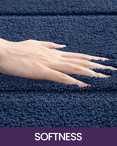 Miniatura 3 de DEXI Alfombras de Baño 32x20, Tapete de Baño Lavable Antideslizante para Piso de Ducha, Tapete de Baño Absorbente de Secado Rápido con Respaldo de