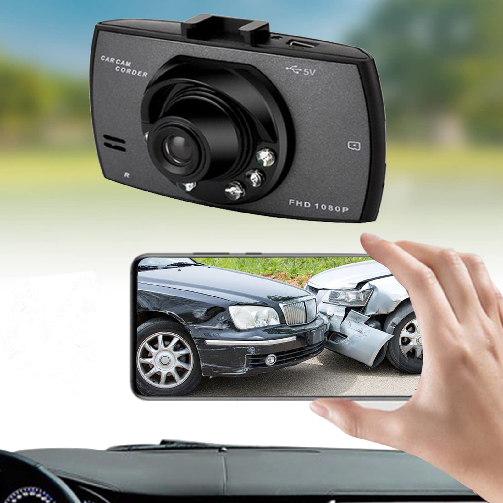 Buy 𝟥𝟨𝟢° Rotated G30 𝖣𝗎𝖺𝗅 𝖣𝖺𝗌𝗁 𝖢𝖺𝗆 𝖧𝖣 𝖥𝗋𝗈𝗇𝗍 & 𝖱𝖾𝖺𝗋 𝖢𝖺𝗋 Camera, 𝟥