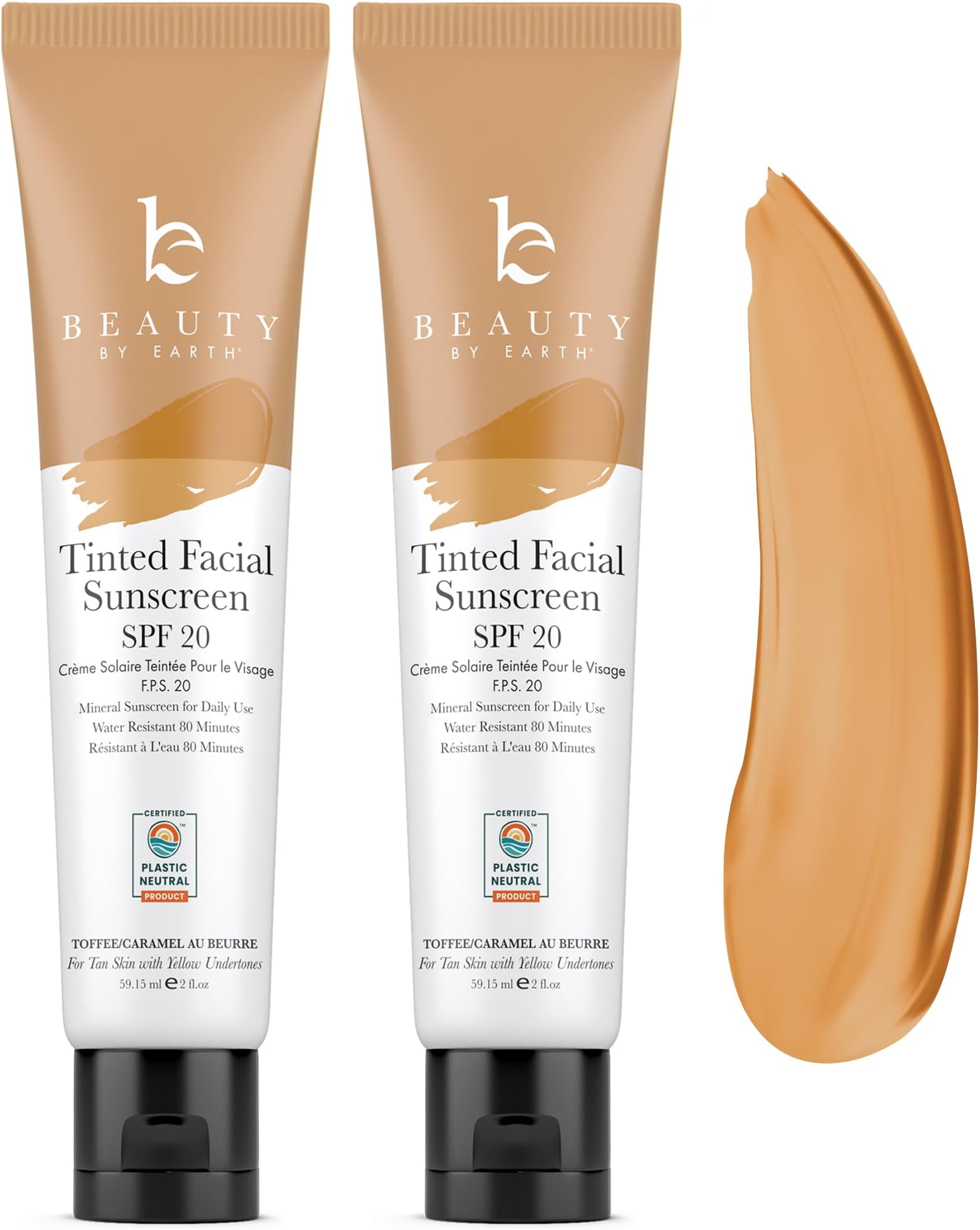 Tinted Sunscreen for Face SPF 20 With Natural & Organic