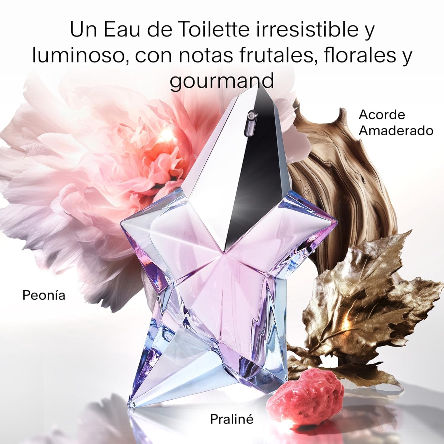 MUGLER Angel, Eau de Toilette, Perfume para Mujer, Esencia gourmand con notas florales y afrutadas, Fragancia fresca