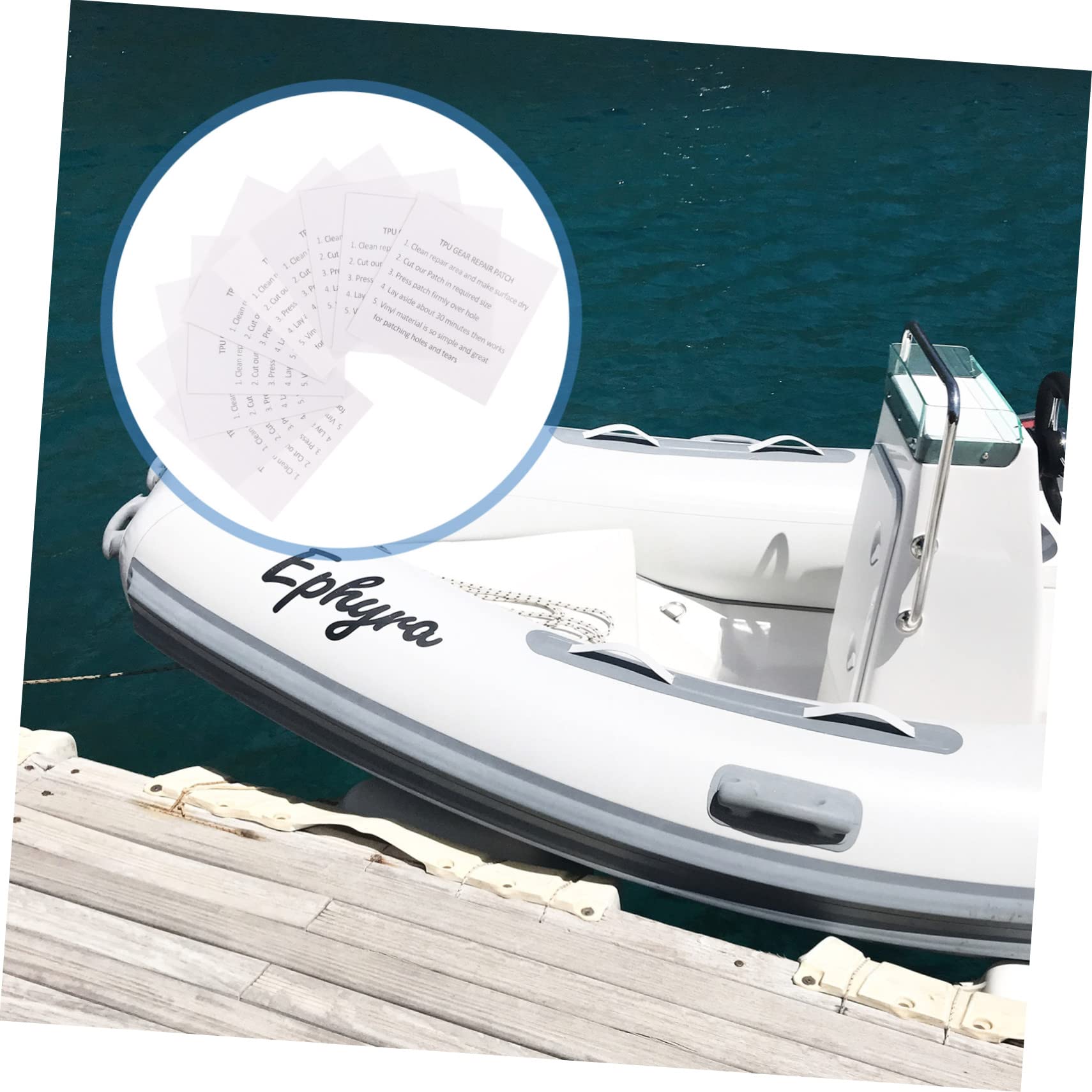 NUOBESTY 75stücke Tpu Reparaturflicken Für Aufblasbare Selbstklebend Transparent Vielseitig Einsetzbar Für Zelte Schwimmringe Regenjacken Und Abdichten Von Rissen Und Löchern