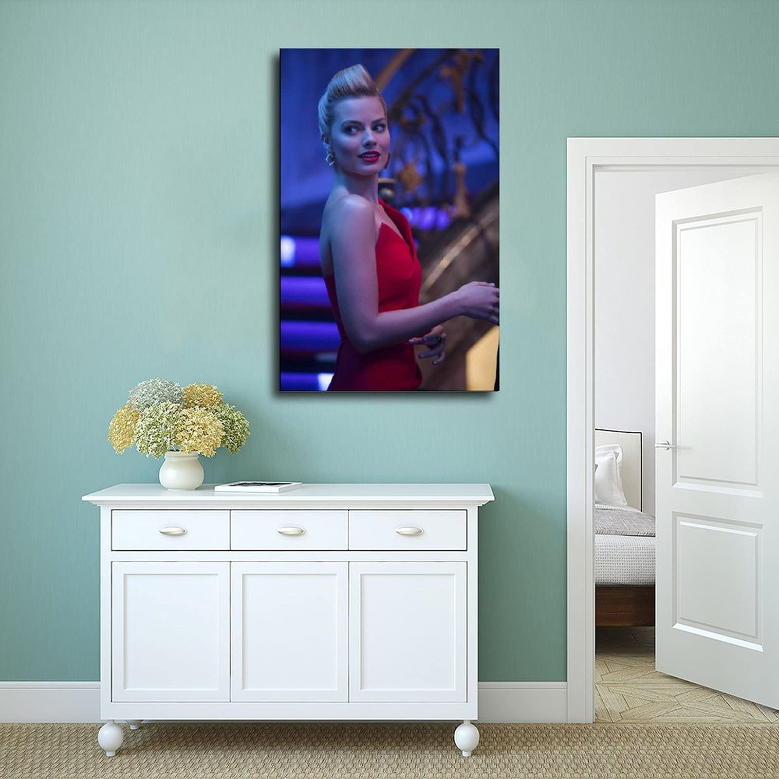 LNLEXTAR Margot Robbie Poster Decoratief Schilderij Canvas Muurkunst LNLEXTAR Margot Robbie Poster Decoratief Schilderij Canvas Muurkunst