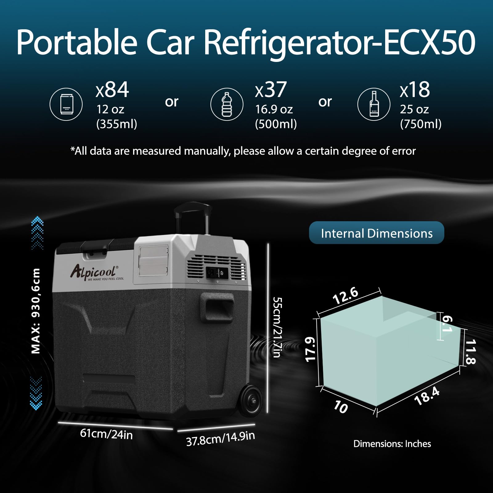 Alpicool CX Frigoriferi Portatile Elettrico Frigorifero per Auto
