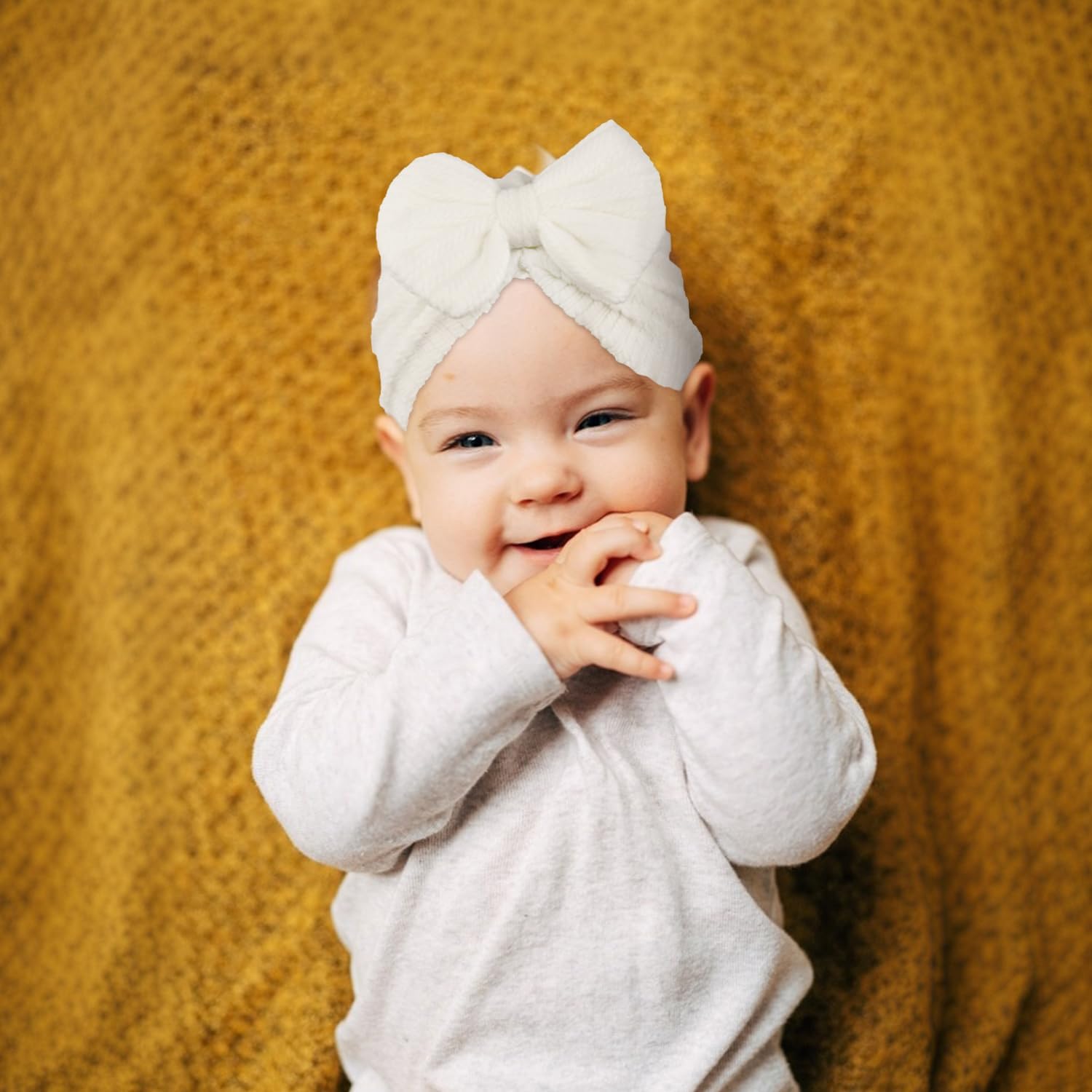 LECTNORE Neugeborenen-Babymütze, weiche, Dehnbare Baby-Turban-Mütze, Säuglings-Mädchen-Jungen-Mütze, Kindergarten-Krankenhaus-Mütze für Neugeborene, Kleinkinder