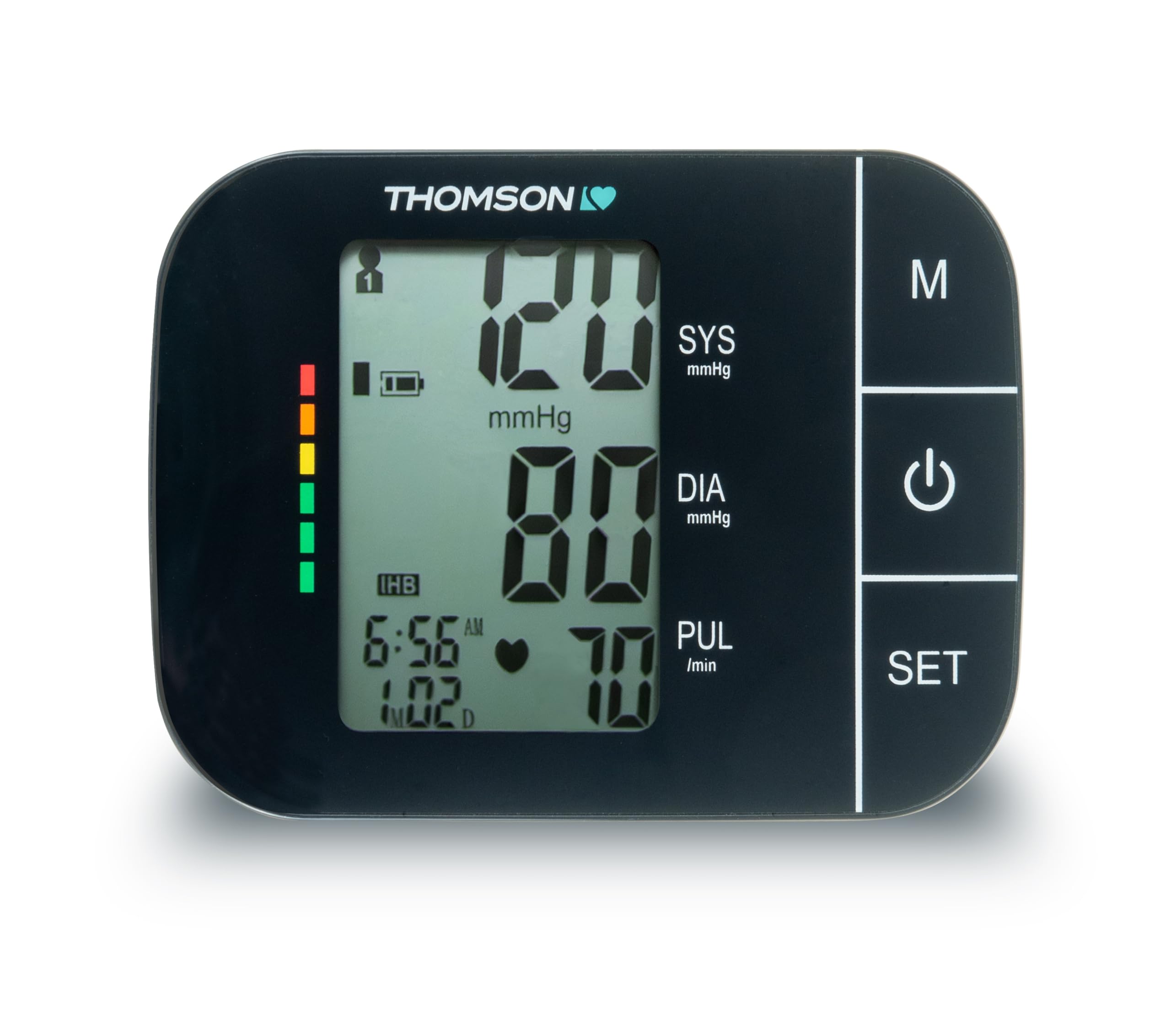 THOMSON Tensiomètre Poignet Cardio W7 - Léger et Compact - Stockage Automatique (120 Mesures) - Conforme Règlement MDR (UE 2017/745) Dispositifs Médicaux