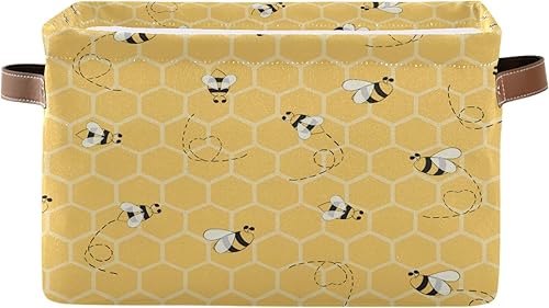 Miniatura 79 de AUUXVA Cesta de almacenamiento con textura de mármol de oro rosa, caja de almacenamiento de lona duradera plegable para juguetes, cesta organizadora