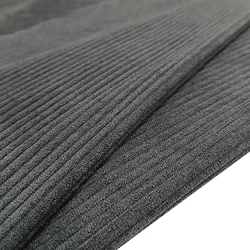 XMAYODS Large Cushion Cover 60cm x 60cm 40x40cm Striped Cushion Cases Square/Rectangle Corduroy Pillow Covers 40 x 60cm 50cm x 50cm for Living Room Sofa ChairDark Gray,40x70cmPack of 1