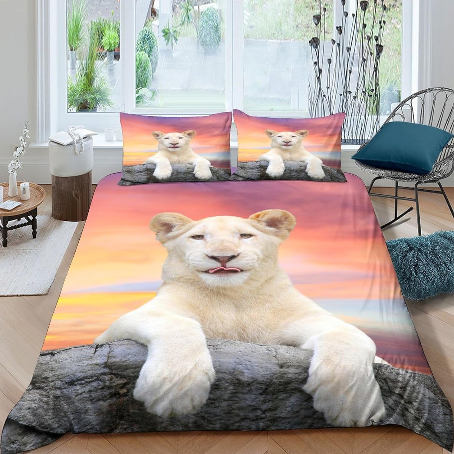 Housse de couette ado 200x200 pour lit 2 personnes en microfibre anti-plis