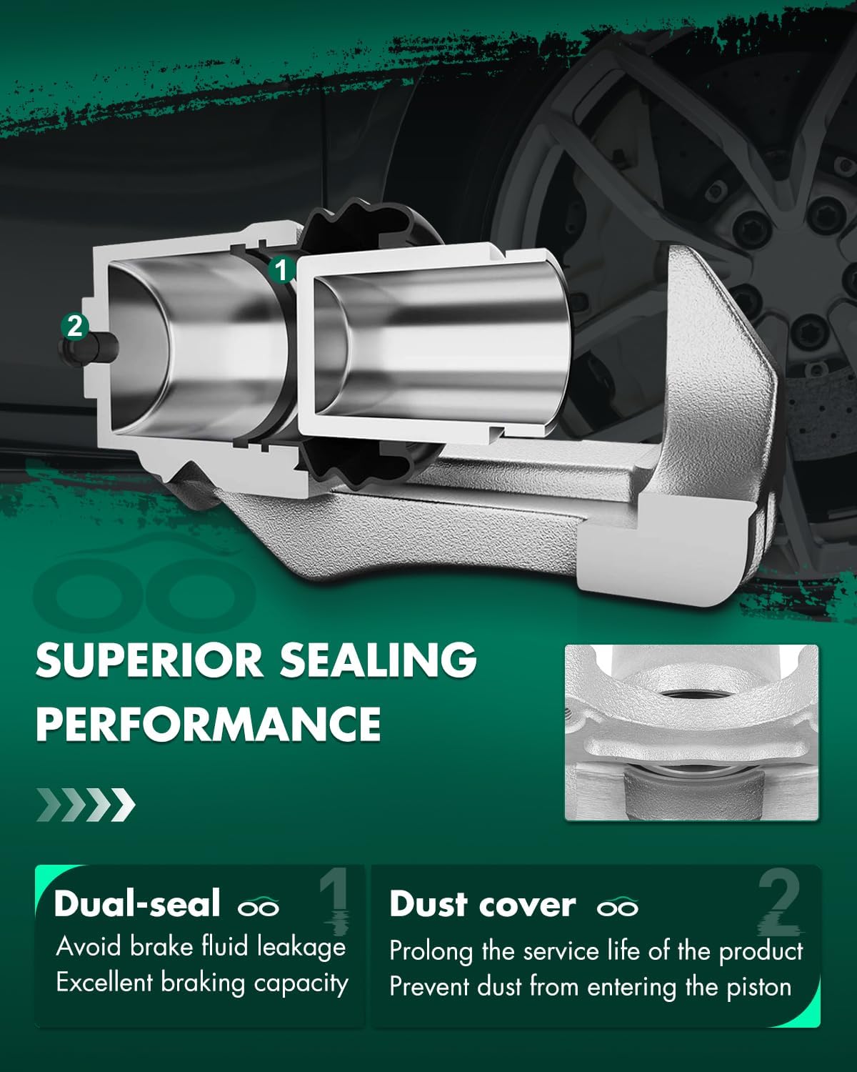 SCITOO Front Right Brake Caliper With Bracket 19B2691 Compatible For INFINITI I35 2002-2004, For Nissan Altima 2002-2006, For Nissan Maxima 2002-2003