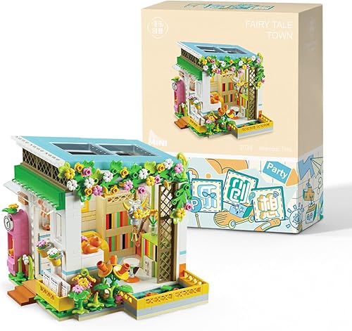 LEGPS YYDS Juego de construcción de casa de juguete 3 en 1 con cohete, bloques de construcción de calle urbana con hermosa caja de regalo para niños
