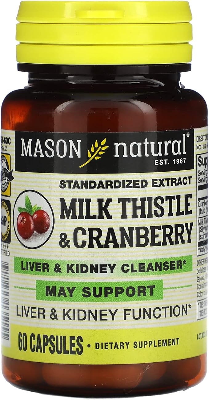 Mason Vitamins Milk Thistle/Cranberry Liver and Kidney