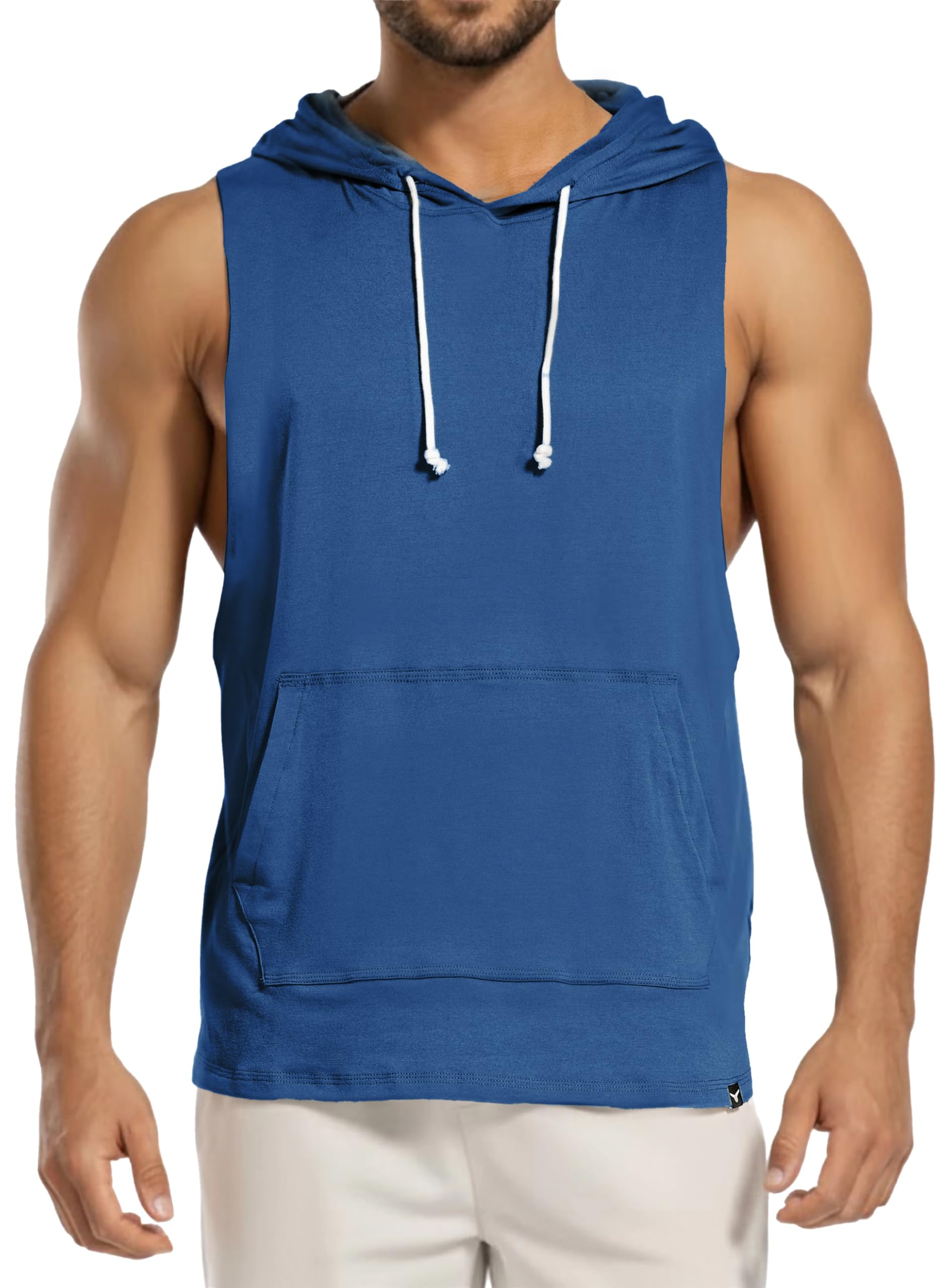 Project Titan Men's Icon Cut Off Workout Hoodies Gym Muscle Tank Shirts Sleeveless Training Hoodies