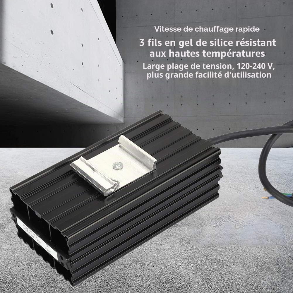 Chauffage d'armoire de commande d'élément chauffant HG040-75W 120-240V en aluminium à température constante de remplacement chauffage d'armoire de commande réchauffeur d'air