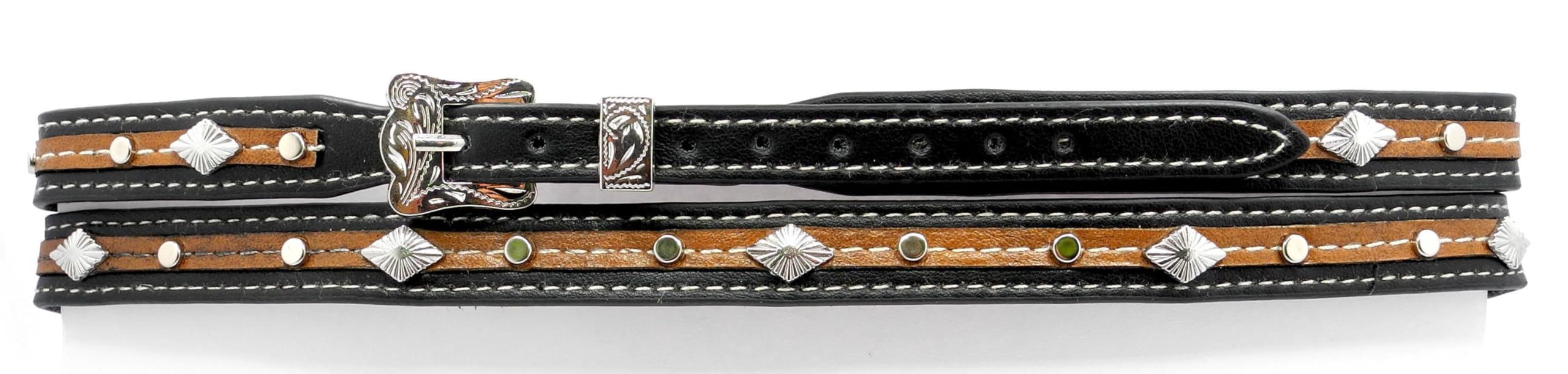 Amazon.com: Western Hat Band with Buckle – Black and Brown  display picture 3