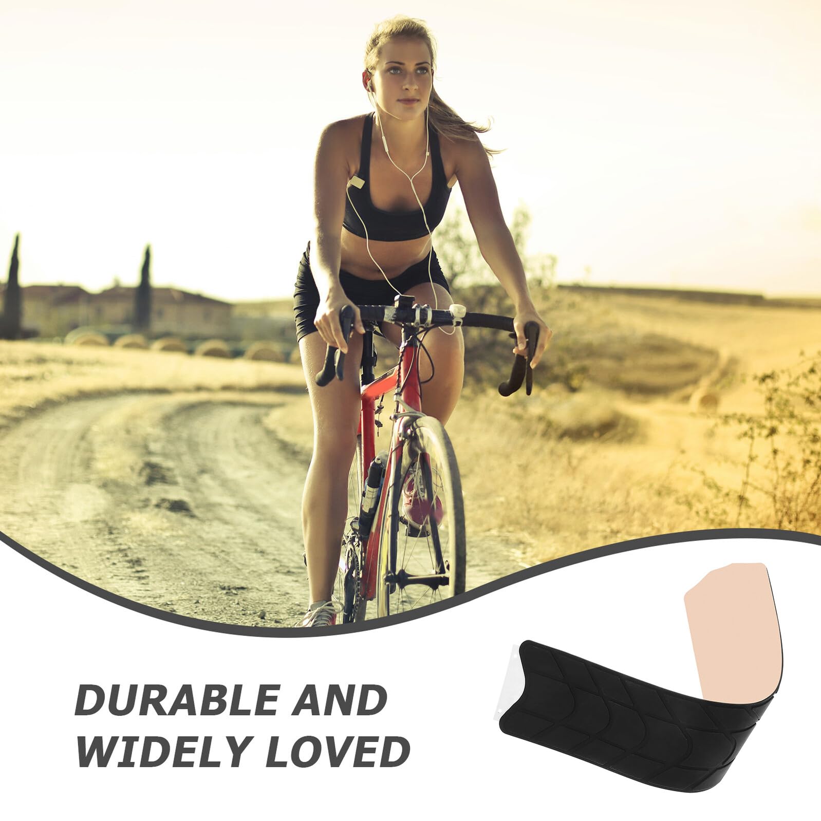 Healeved Adesivo Protettivo per Telaio Bici in Silicone Trasparente Nastro Protettivo Anti-Sfregamento per Bici da Esterno Pellicola Protettiva Resistente per Protezione Completa del