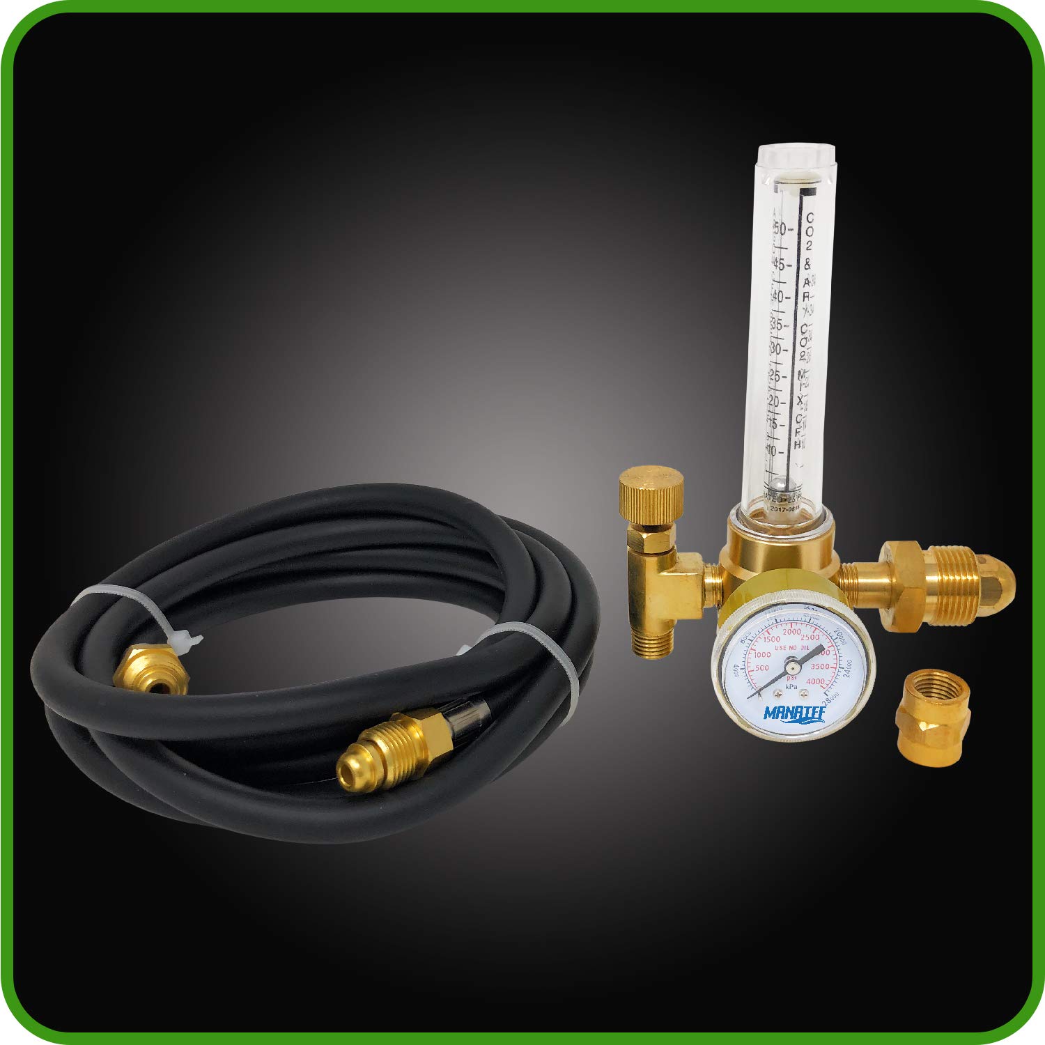 MANATEE Argon Regulator TIG Welder MIG Welding CO2 Flowmeter 10 to 60