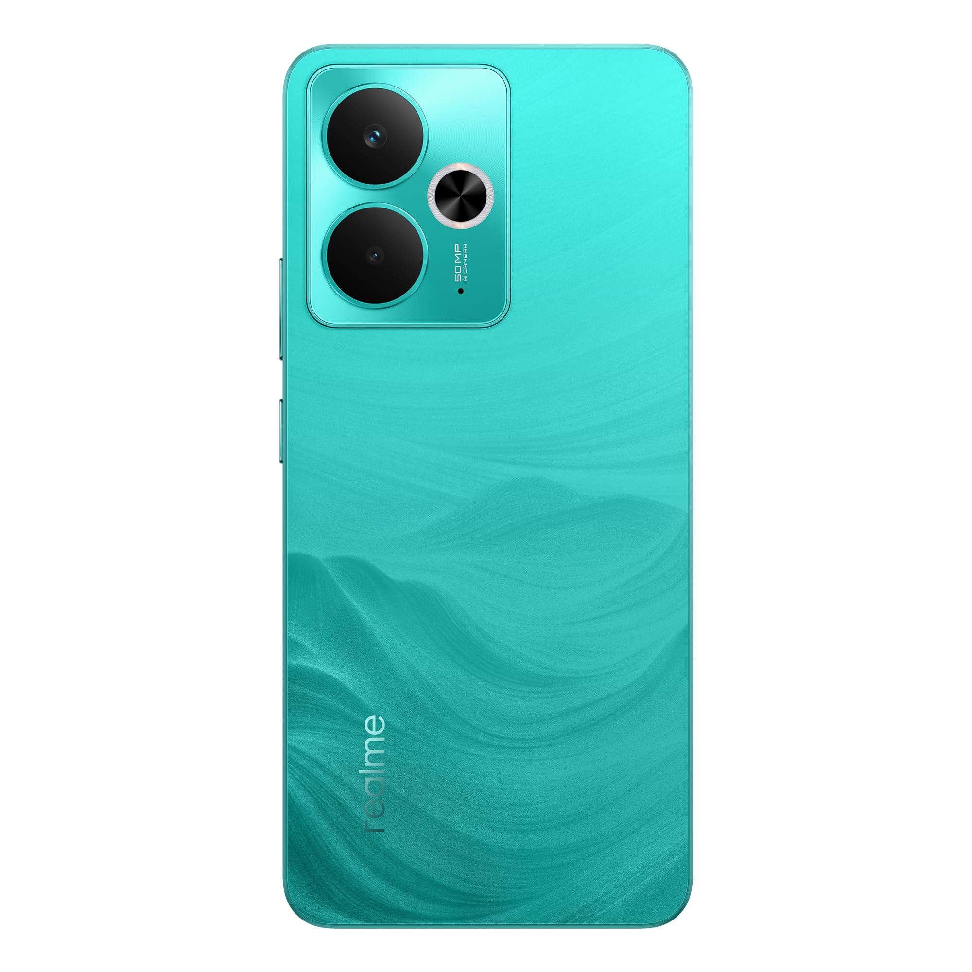 Smartphone realme 14T 5g, 8+256GB,batteria 5260 mAh,Processore Dimensity 6300, IP69, display 120Hz,Fotocamera AI da 50MP, Surf Green, esclusiva Amazon(Nessun adattatore)