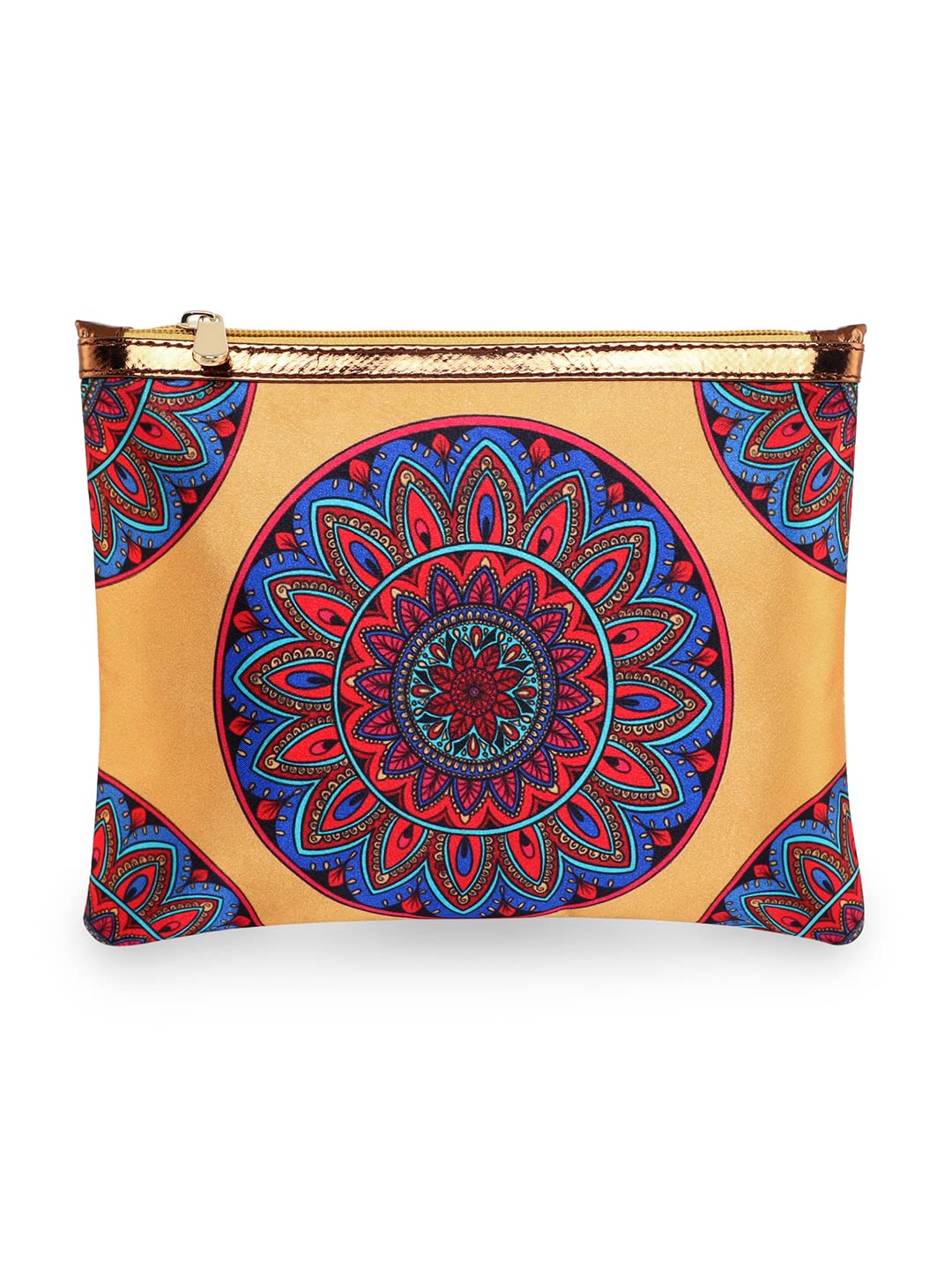 Sabhyata Multicolour Printed Handmade Pu Leather Womens Utility Pouch - Mandala (B09YHK1QKP) Amazon Price History, Amazon Price Tracker