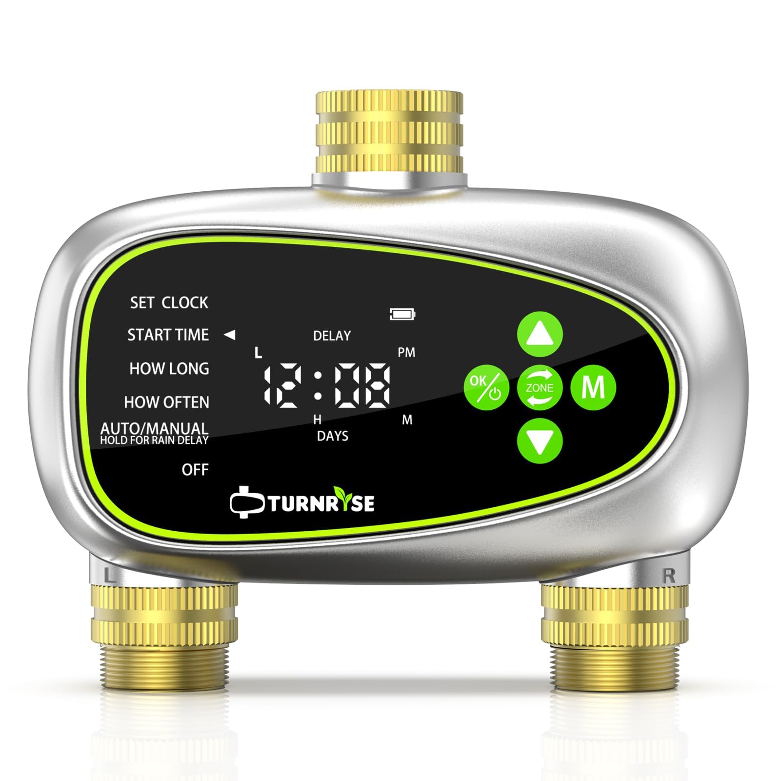 Photo 1 of **NEEDS BATTERIES**Water Timer for Garden Hose - 2 Zone Sprinkler Controller with Brass Inlet Programmable Hose Timer, Automatic Drip Irrigation System for Yard Lawn Greenhouse