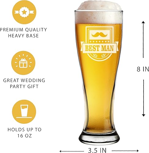 Miniatura 4 de My Personal Memories - Vasos de conserje para fiestas de boda para hombres, regalos de despedida de soltero, cena de ensayo, recepción