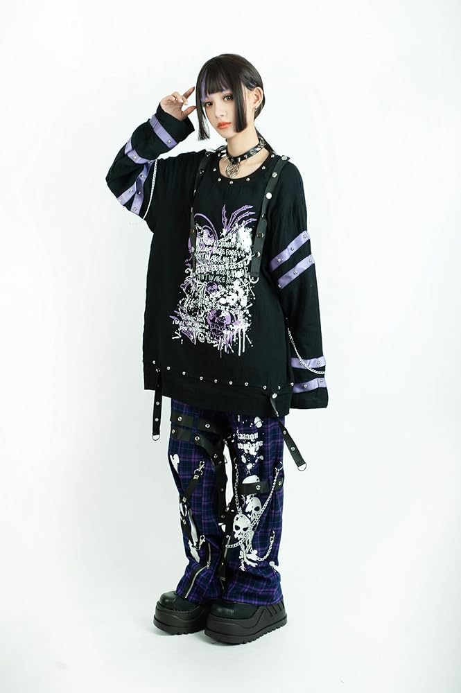 Amazon.co.jp: Jillpunk ボンデッジ風 王道パンク V系 デビル