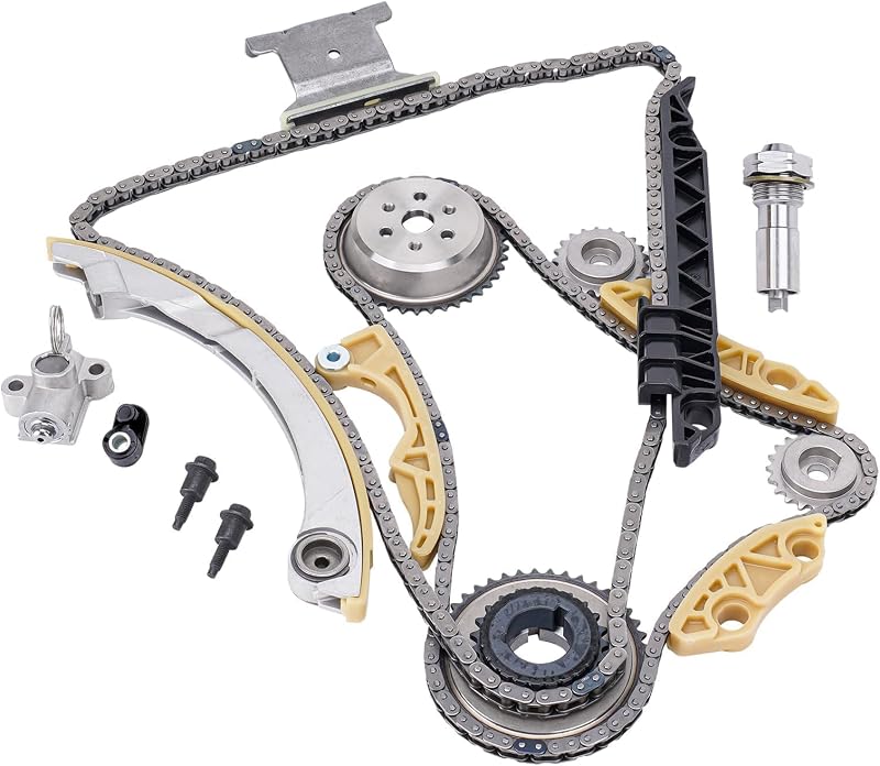 Kit de corrente de distribuição AUTOBABA 94201S com guias, tensionador, engrenagem do virabrequim e phaser