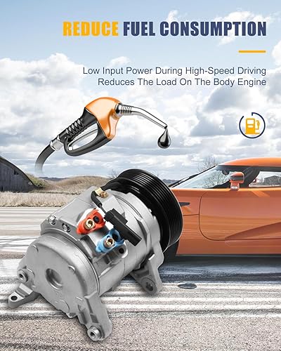 Miniatura 5 de OCPTY Compresor de aire acondicionado CO 10802C para Dodge Ram 1500 5.7L para Dodge Ram 2500 5.7L para Dodge Ram 3500 5.7L 2003-2008