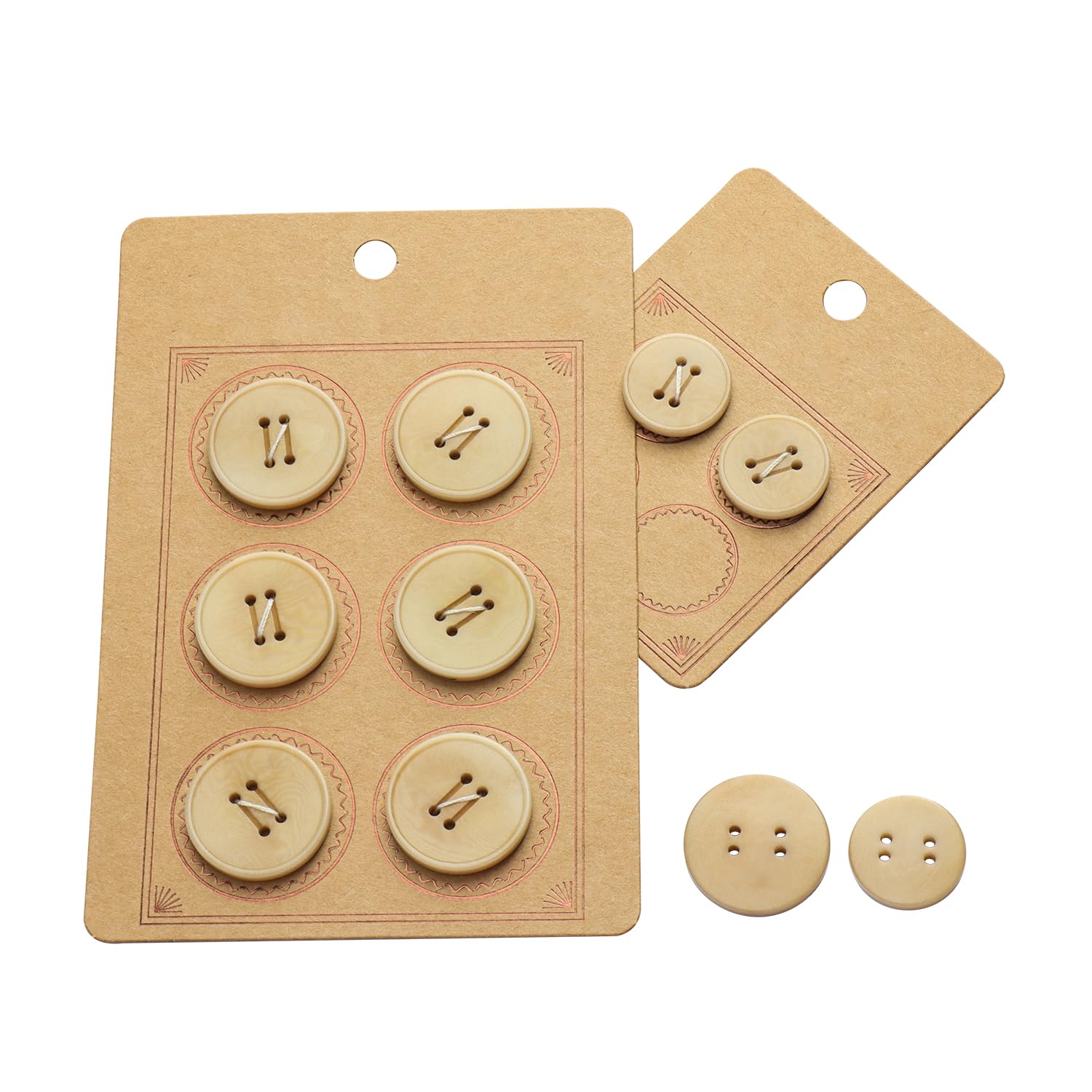 Boutons pour manteau kaki de qualité supérieure INOTIONSTYLE, finition 20/25 mm
