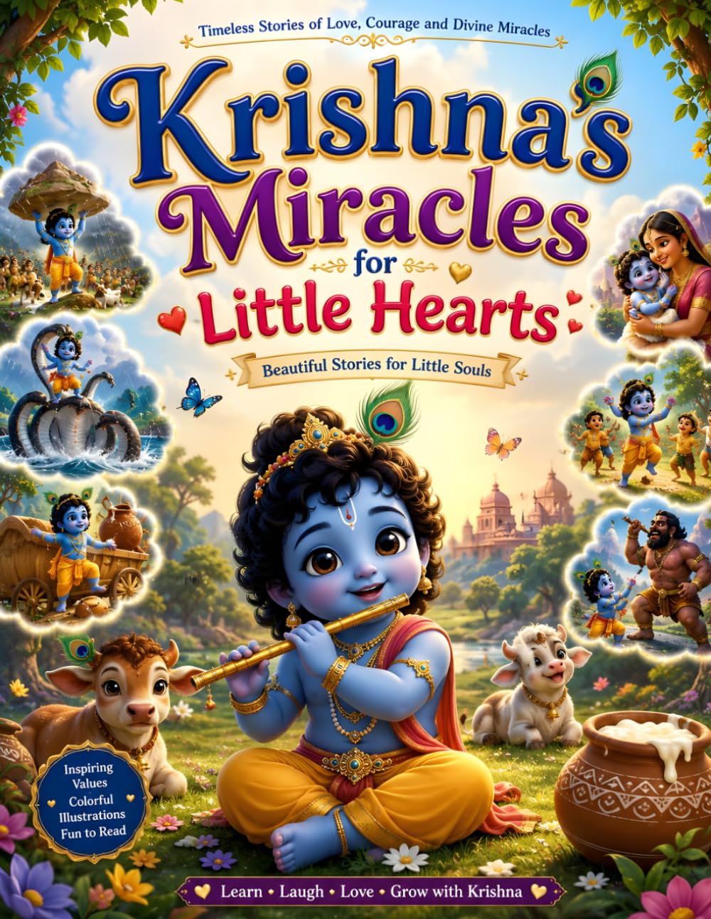 KRISHNA'S MIRACLES FOR LITTLE HEARTS: Fun Adventures with Little Krishna