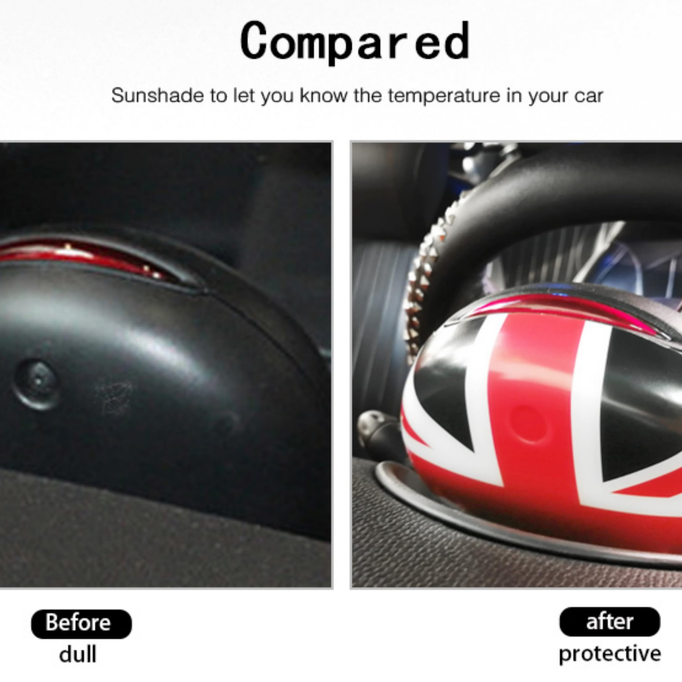 Compatibile con Mini Cooper Accessori Decorativi ABS Copertura Tappi, per R56 Hatchback 2007-2013 (Union Jack GG, Tachimetro Contachilometri)