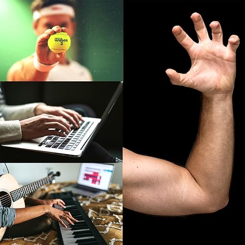 Miniatura 7 de Juego de entrenamiento de fuerza de agarre de 4 pesos, 8 piezas, ejercitador de dedos de agarre de mano, fortalecedor de dedos, relajación de dedos