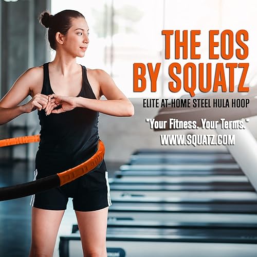 Miniatura 3 de SQUATZ Exercise Hula Hoop for Adults Weight Loss - Weighted Hula Hoop for Workout, Adjustable & Detachable Weighted Hula-Hoop