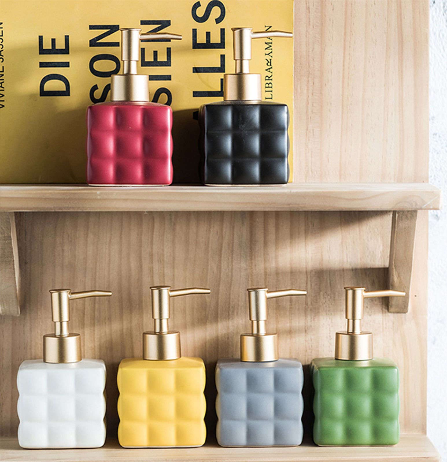 dispenser di sapone, Distributore di sapone, distributore lozione a tinta unita