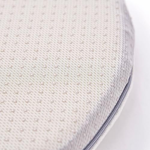 Miniatura 3 de Greenjin Cojín para silla de espuma viscoelástica de 13 pulgadas, almohadilla redonda antideslizante con respaldo de goma para sillas de cocina y