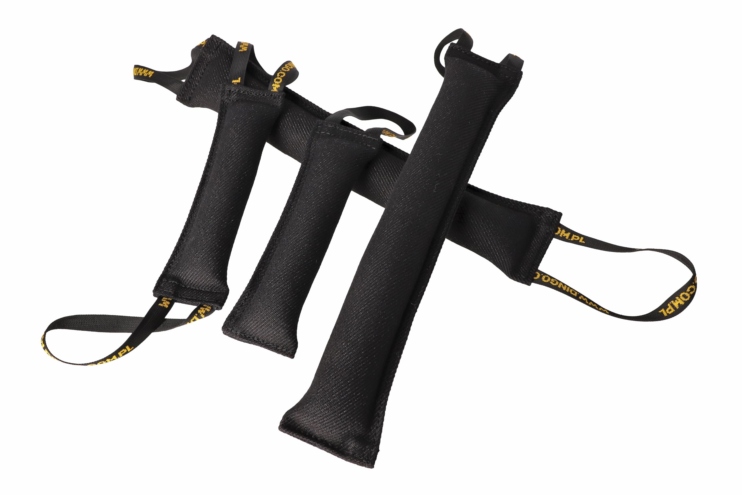 Dingo Waldemar Rutkowski Juguete de mordida Nylcot – mordedor Resistente con 2 Asas para Entrenamiento, Tira y afloja, búsqueda y Juego – Hecho a Mano, 50 cm, Negro (Z30051)