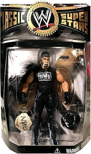 WWE WWF WCW Classic Superstars Hollywood Hulk Hogan Wrestling Figura de acción de lucha libre con cinturón NWO y Boa