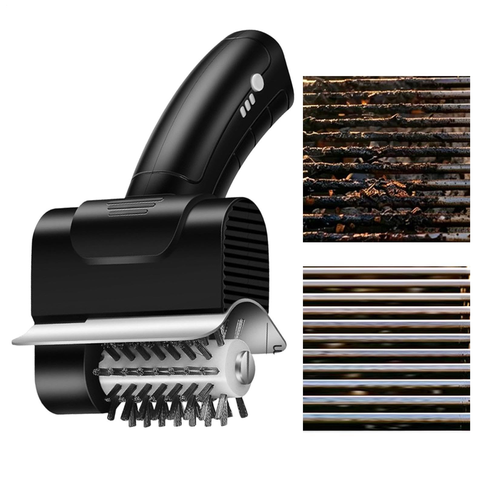 Spazzola Elettrica per Barbecue Spazzola Ricaricabile Portatile