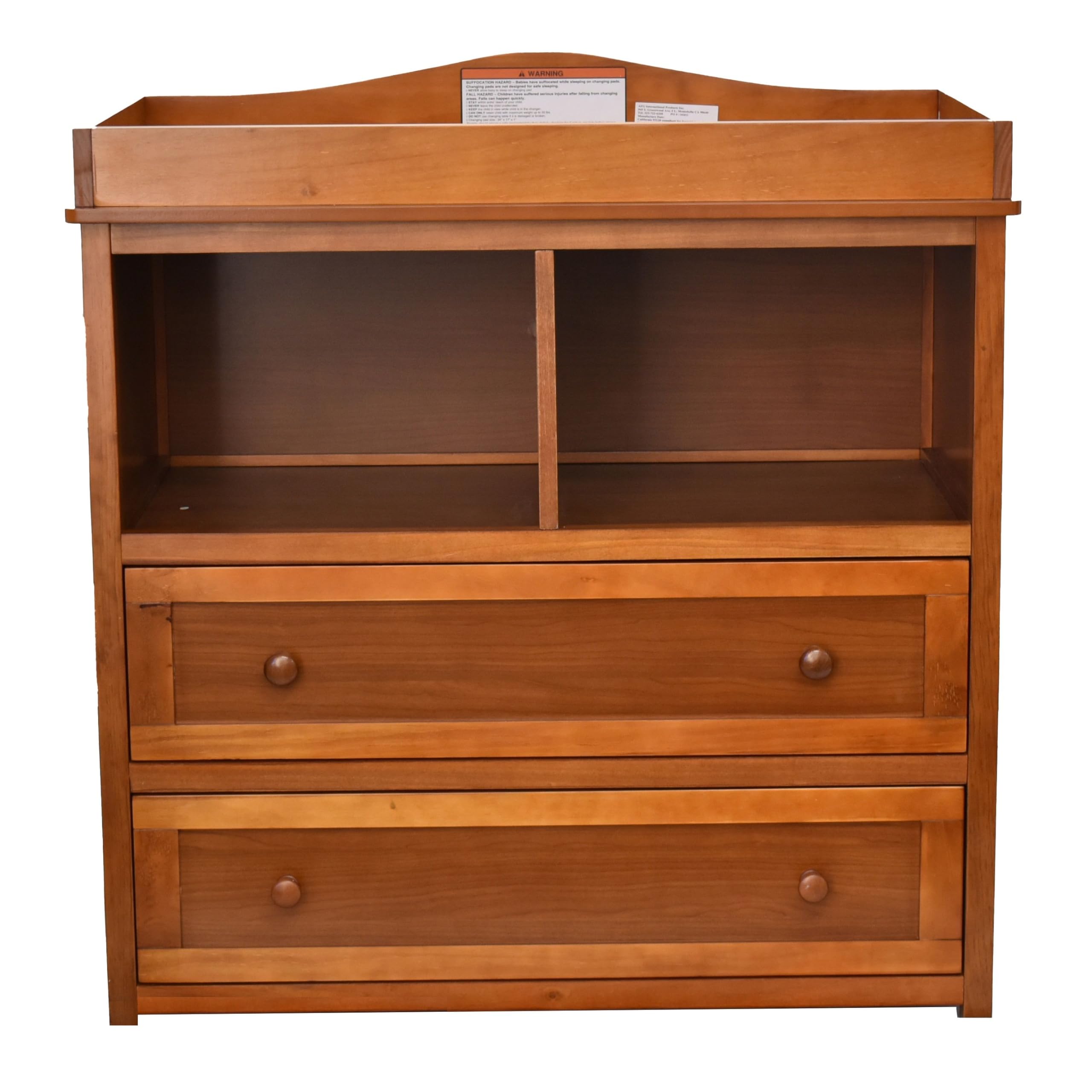 Leila 2-Drawer Changing Table Oak