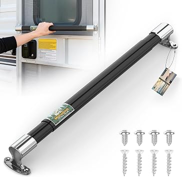 Marudina RV Screen Door Handle Grab Bar,Adjustable 21.7"-33",Heavy Duty Aluminum RV Door Handle with Extra Wide Grip for Camper,Travel Trailer,Motorhome