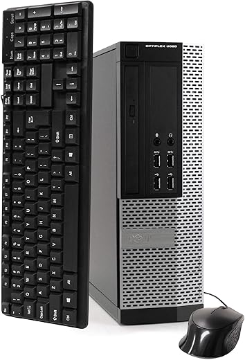 Dell Premium Desktop Computer PC, Intel Quad Core i5 3.2GHz, 16gb RAM, 1TB HDD, DVD, Bluetooth, WiFi, Compatible with Dell OptiPlex 9020 (Renewed)