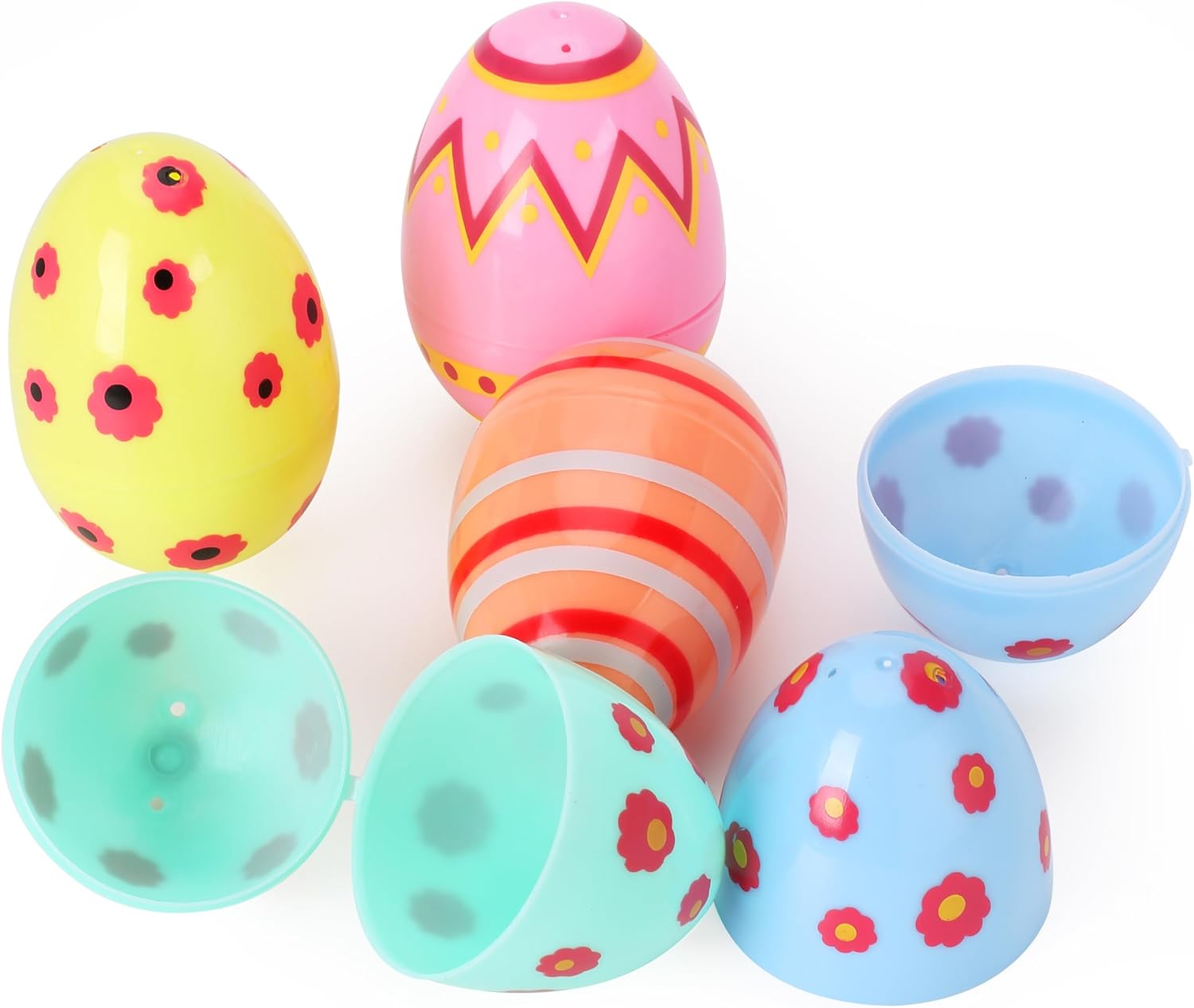 Mr. Pen- Printed Plastic Easter Eggs, 3 Inch, 30 Pack, Bulk Fillable Eggs for Easter Hunt Decor, Party Favor, Basket Stuffers, Classroom Prize, Supplies, Adult & Kid Party Toys for Gift