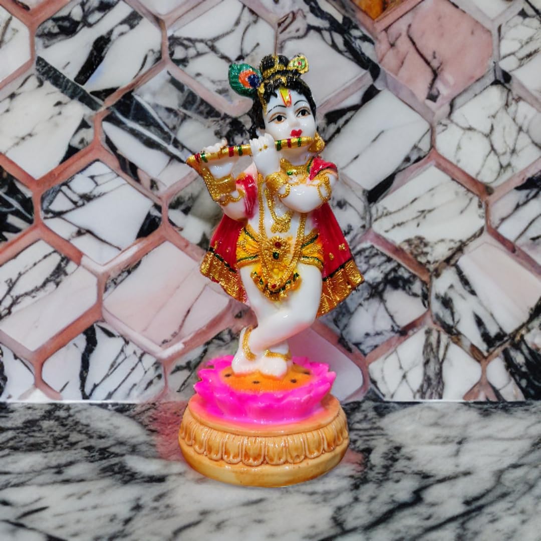 Divine Sansar Krishna Murti | Kishan Idol | Kanhaiya Statue | Exquisite Hindu Deity Figurine for Home Decor