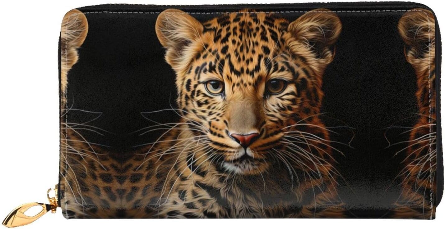 Leather Long Clutch Wallet,Long Zippered Wallet,Suitable For Both Office And Travel.